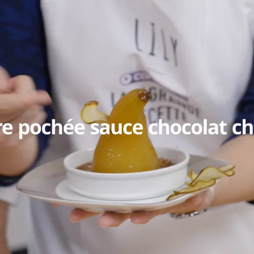 LA #GRANDE RECETTE CONTACT FM - POIRE POCHÉE, SAUCE CHOCOLAT CHAUD